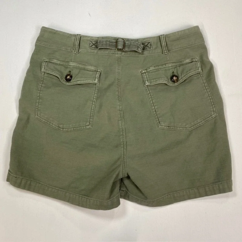 Faherty Brand Olive Green Utility Patch Pocket Shorts Mens 32 WBS2304FTG Stretch